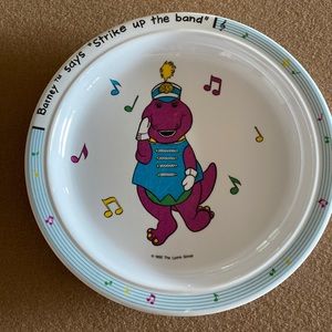 Barney Strike Up the Band Plate - Vintage